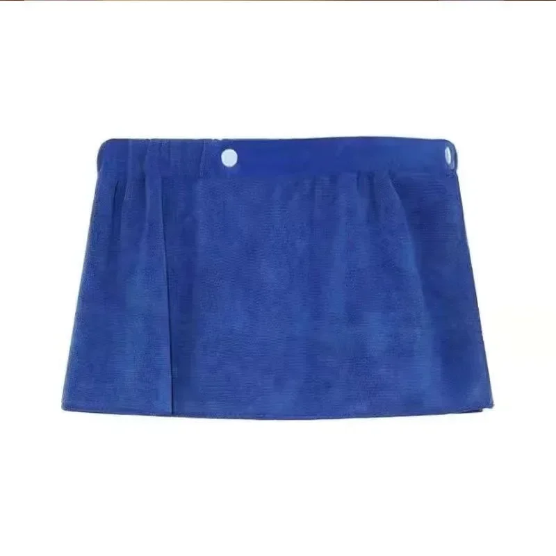 MENMODE 섹시한 수면 바지 마이크로 화이버 잠옷 남성 잠옷 짧은 수건 바지 사이드 분할 목욕 가운 퀼로트 부드러운 두꺼운