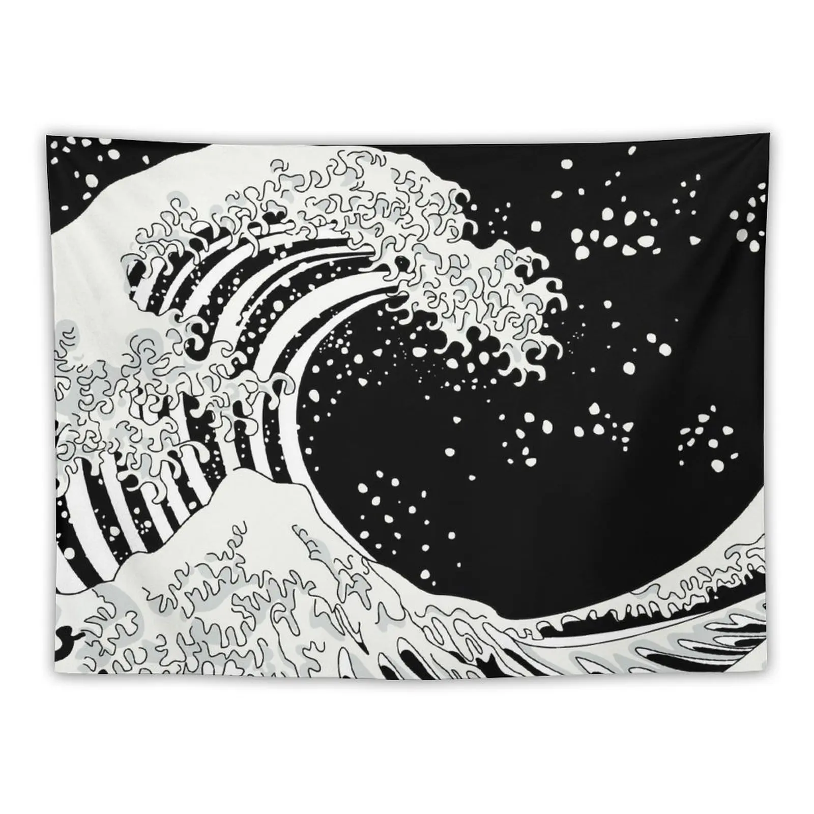 

Black and White Great Wave Tapestry Room Decore Aesthetic Room Aesthetic Aesthetic Room Decorations Home Decoration Tapestry