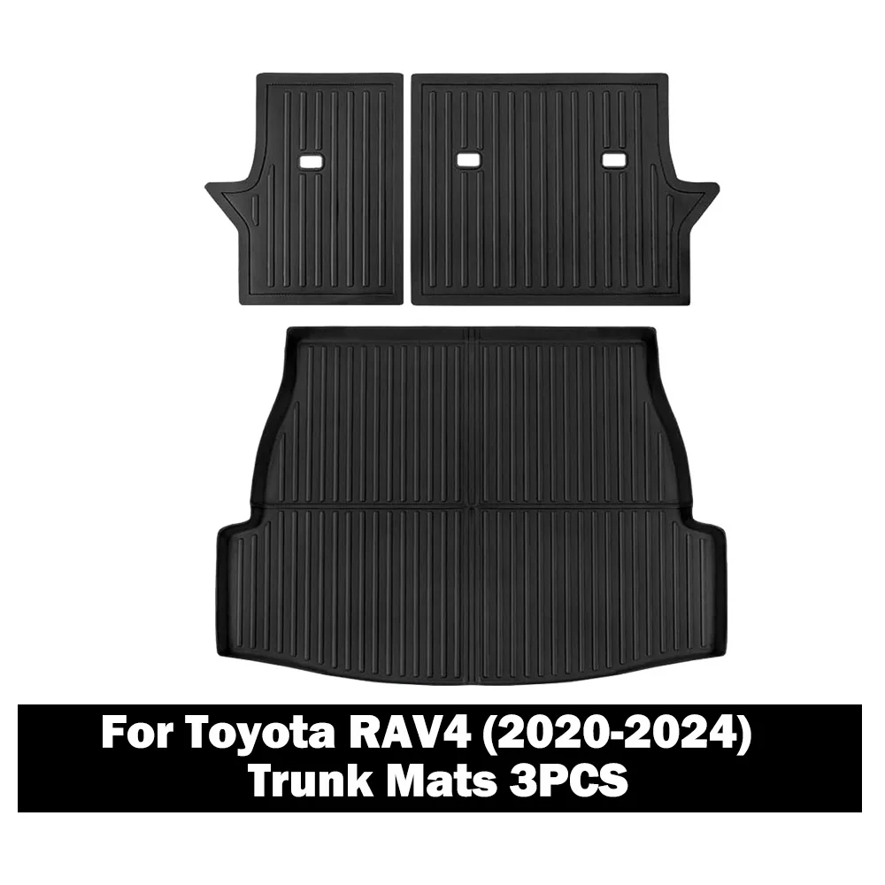 Per Toyota RAV4 2020-2024 Tappetino TPE per tutte le stagioni, poggiapiedi anti-calcio impermeabile Accessori interni di ricambio personalizzati  34