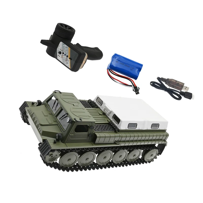 

E-1 Remote Control Tank 29CM RC Tank 1/16 2.4G Electric Toys GAZ 71 Fit WPL E-1 for Children Boys Birthday Gifts,1B