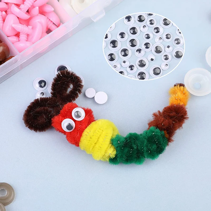 plastic safety eyes plastic safety noses KRABALL plastic safety eye and nose kit for toy plush eyeballs for doll making wool felting handmade craft accessories tools