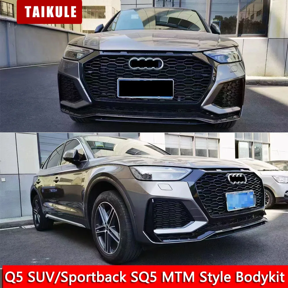 Per 2021 2022 2023 Q5 Suv/Sportback Sq5 Modifica Mtm Style Bodykit Materiale Pp Q5 Mtm Griglia Paraurti Anteriore Labbro Posteriore