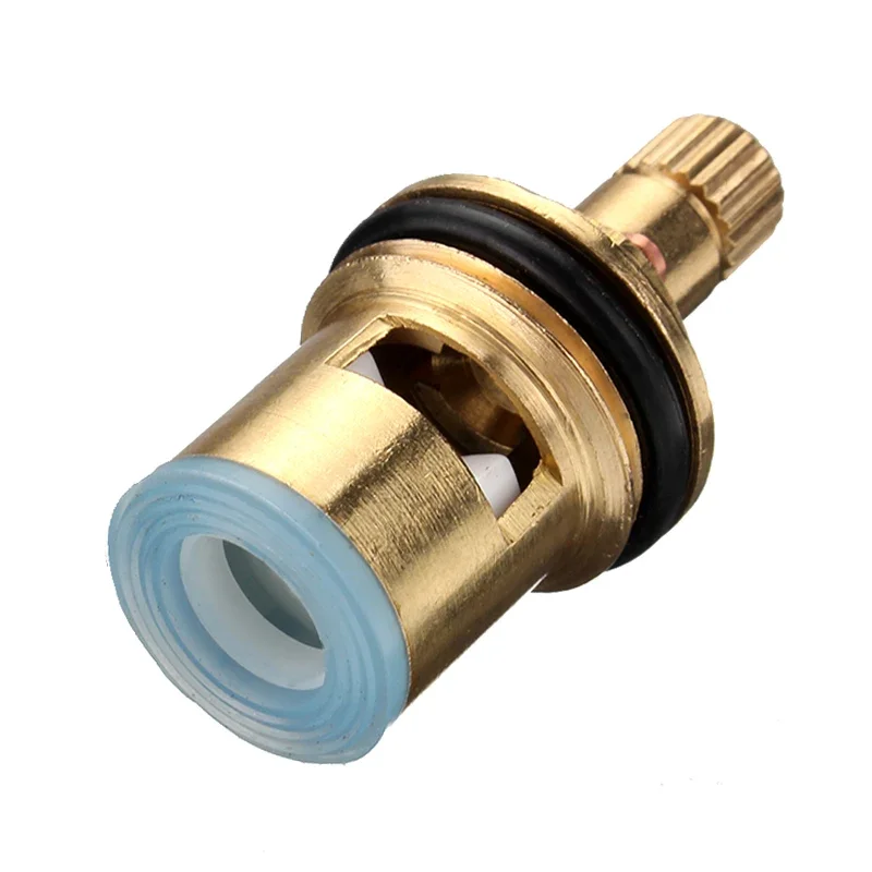 Faucet Cartridge Standard 1/2 Thread Ceramic Water Mixer Tap Inner Faucet Disc Valve Replacement Hot and Cold Water 2Pcs faucet valve faucet cartridge mixer tap replacement ceramic discs kit