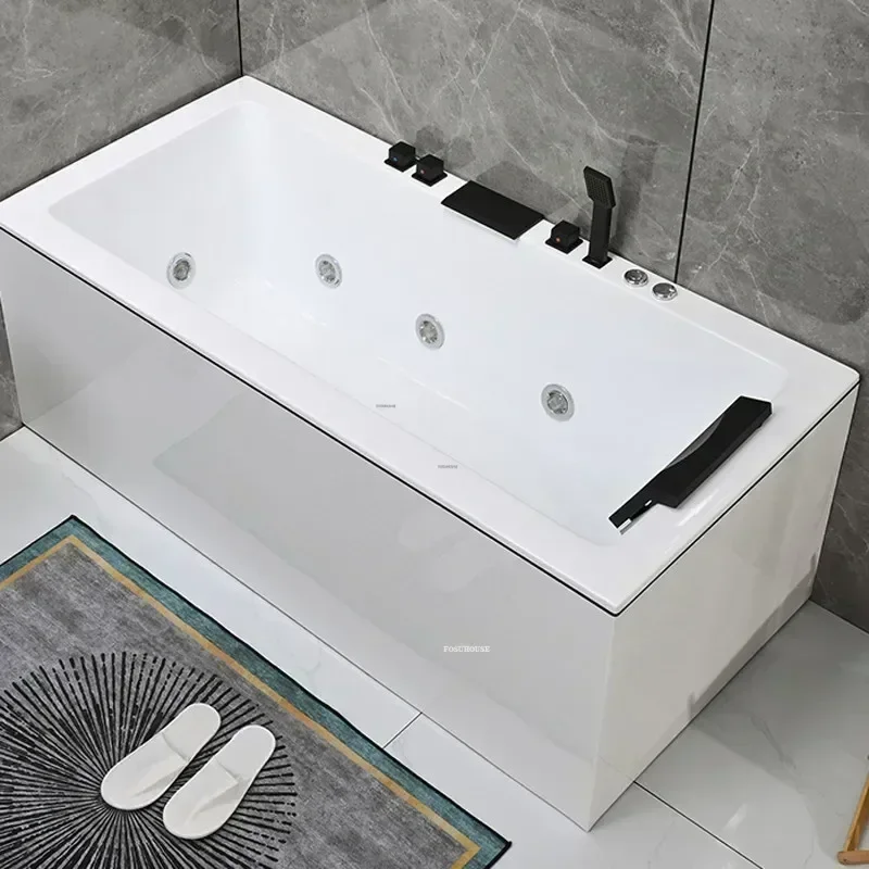 Small Apartment Household Bathtub Bathroom Supplies Surf Jacuzzi Homestay Constant Temperature Surf Massage Acrylic Bathtub L