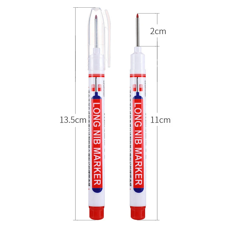 4pcs 20mm Long Nib Marker Pen Oil Paint Permanent Marker Waterproof Black White Green Blue Ink Industrial Renovation Carpentry permanent marker pen marker pens permanent marker permanent markers paint marker pen markers pen long nib markers