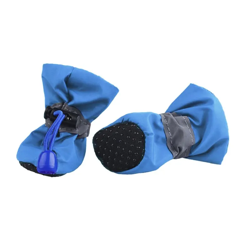 Title 10, 4PCS Dog Boots Adjustable Drawstring Puppy Boot...