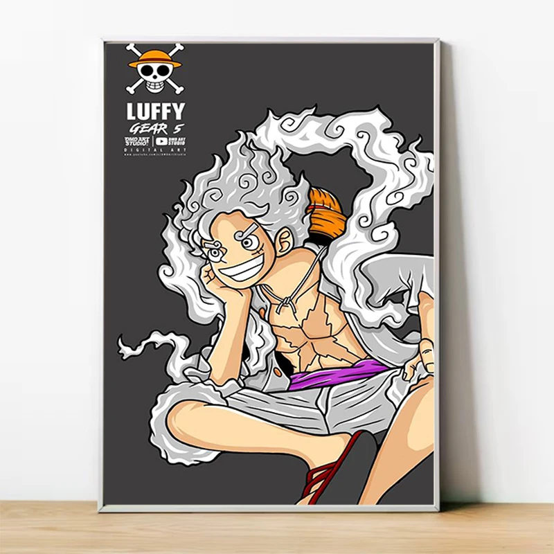 Luffy Gear 5 Anime One Piece Art Poster