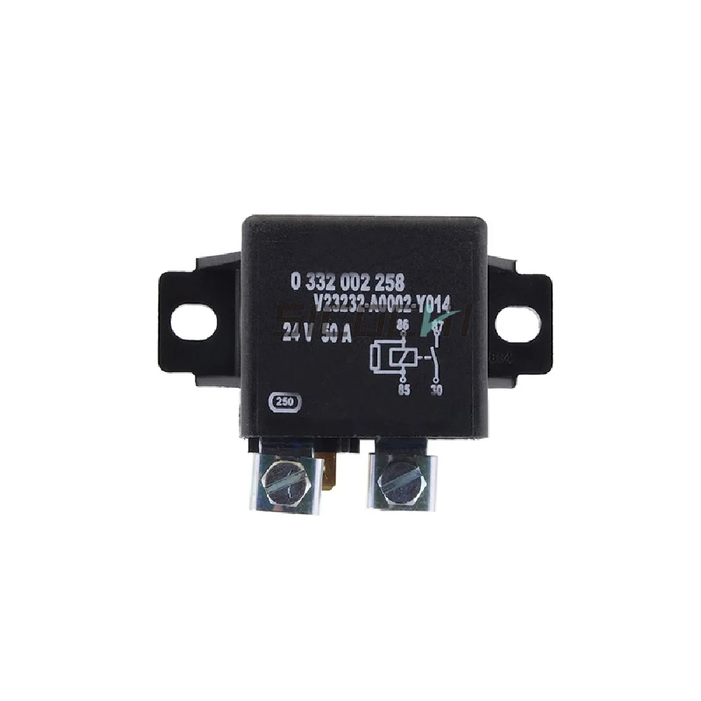 

New excavator accessories start preheating relay 0332002258 V23232-A0002-Y014 for Bo- sch diesel engine