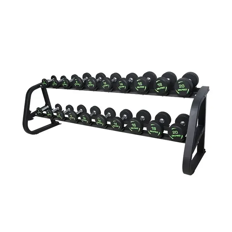 

Hot Sale High Quality Dumbbell Rack Gym 2 Tier Storage Dumbbell Set with Rack