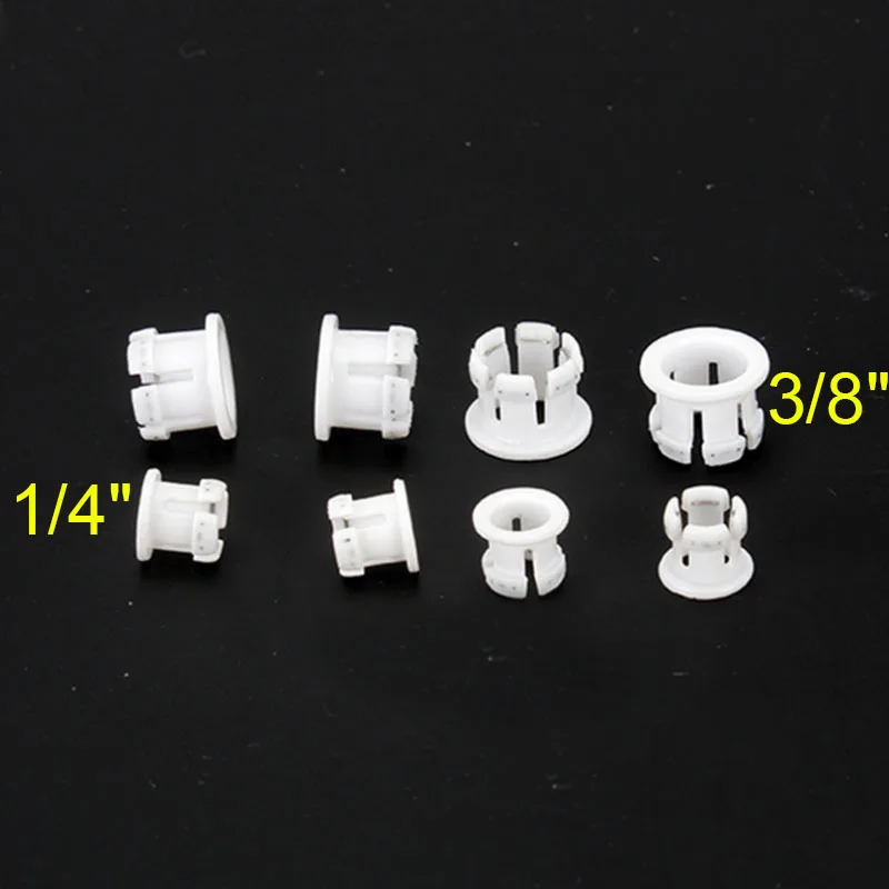 1/4 '' 3/8 '' White Inside Claw Clasp Retaining Ring for RO Water Filter Reverse Osmosis System PE Pipe Quick Connector 10Pcs
