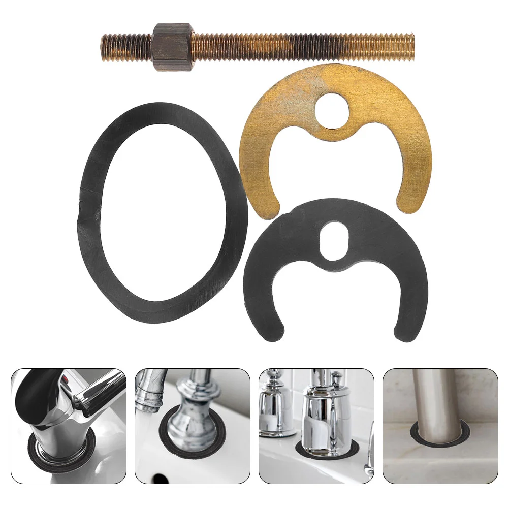 

2 Sets Horseshoe Fastening Kit Faucet Installation Horseshoe Fixing Bolts Washer Kit