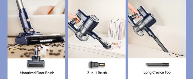 YISORA Aspirapolvere Con Filo 6 In 1 - 600W, 23kPa, Per Peli Animali, Pavimenti E Tappeti