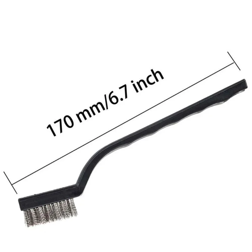 1/3pcs Wire Brass Brush 170mm Mini Brushes Micro Steel Brass Rust Remover Paint Remove Metal Scrubbing Polishing Burring Brush 3