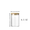 12 Pcs Round Spice Jars Glass Storage Jars with Bamboo Lids Stickers Candy Jars Coffee Jars Salt Jars Pepper Jars Tea Jars 3