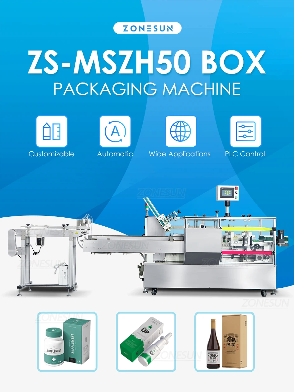 ZONESUN ZS-MSZH50 Box Sealing Packaging Machine