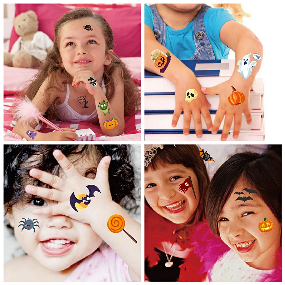 30Pcs Halloween Scary Tattoo Stickers Bloody Scars Pupil Organ Fake Tattoo Stickers Horror Trick Props Halloween Decoration