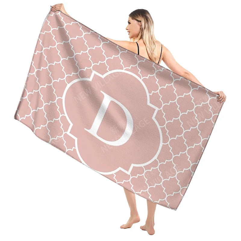 Bathroom Bath towel for adults sauna Large beach towel Gym towel Large hotel woman shower quick drying microfiber simple letter 4