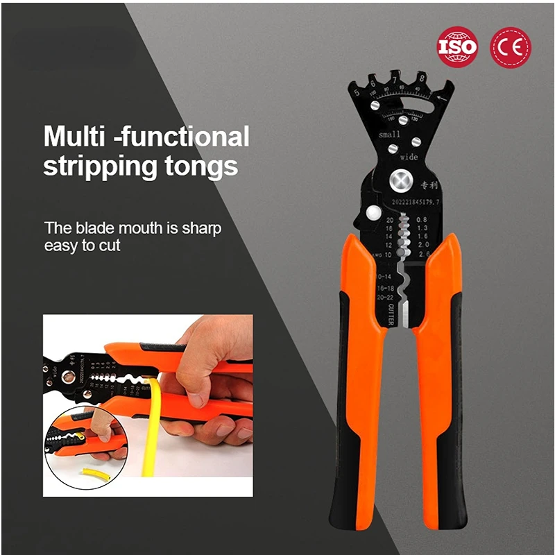 

Manual Wire Stripper Pulling Plier Portable Wire Cutter Multifunction Repairing Scissors Electrical Stripping Crimping Plier