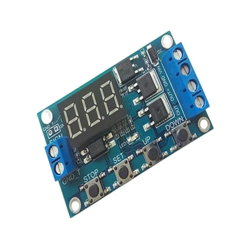 Trigger cycle timing Delay switch circuit Dual MOS tube control board instead of relay module 12 24V