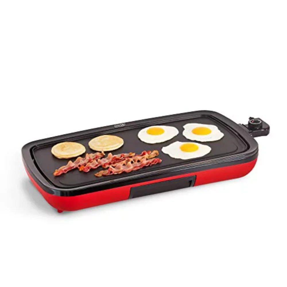 Everyday Nonstick Electric Griddle for Pancakes Burgers, Quesadillas, Eggs & other on the go Breakfast, Lunch 6