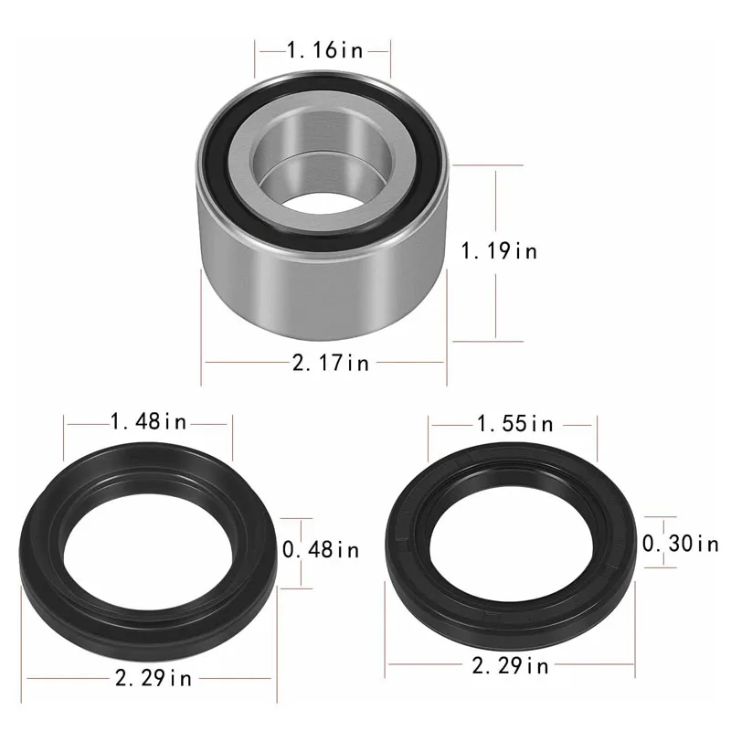 Kit De Roulements De Roue All Balls Pour Arctic Cat 454, 500, 650 - Réf 25-1434 / 81518 - Neuf