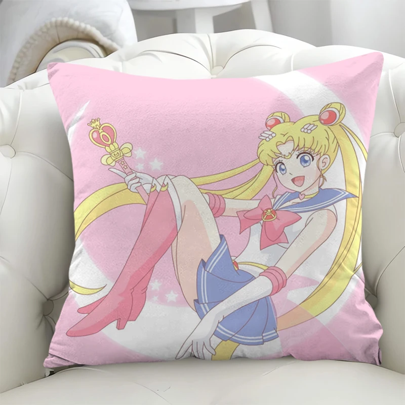 

Cushion Covers MOON Bed Pillowcases 40x40 Cushions of Modern Sofa Double-sided Printing Home Decor Pillowcase 45*45 Short Plush