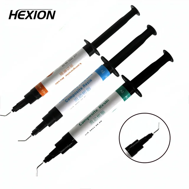 Dental Flowable Resin Light-Curable Flowable Fluid Resin Materials Composite Resin Dental Material 2.5g Oral Filling Tools
