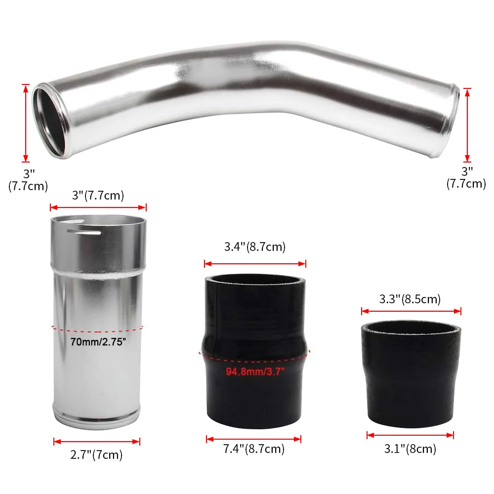 

Холодный боковой интеркулер, комплект для обновления труб для 11-16 Ford Powerstroke 6,7 л