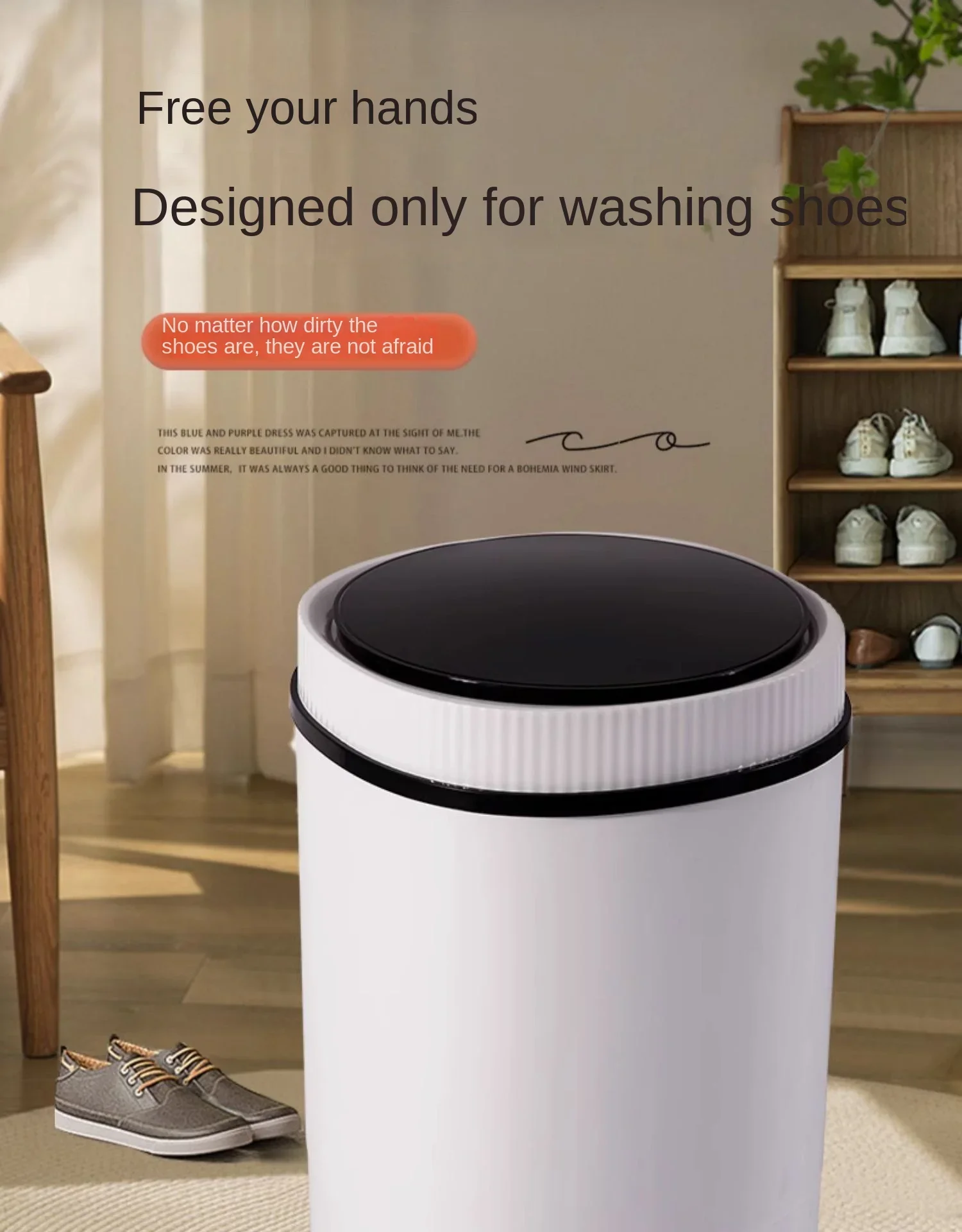 Description Picture 3 of item220V Shoes Washer Fully Automatic Household Small Brush Shoes Machine Shoe Washing And Drying Machine