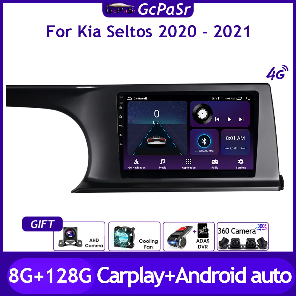 Car Radio Video Multimedia Player Stero Monitor For Kia Seltos 2020