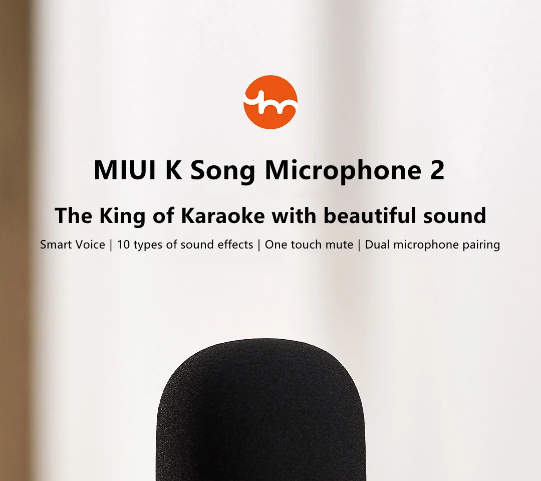Gadgetoo Xiaomi Yuemi K-Song Microphone 2 Portable Bluetooth Handheld Microphone Gadgetoo Xiaomi Yuemi K-Song Microphone 2 Portable Bluetooth Handheld Microphone