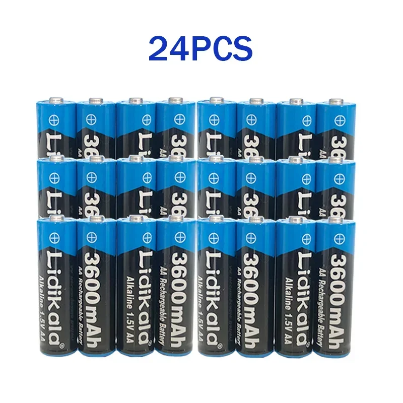 

AA Battery Free Shipping 2023New Bestselling1.5V3600mAh Rechargeable Battery for Led Light Toy Camera Microphone Battery 1-96PCS