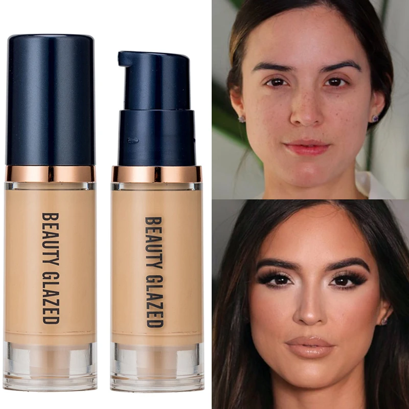 6ColorsLongLastingLiquidFoundationWaterproofWhiteningCoverAcne