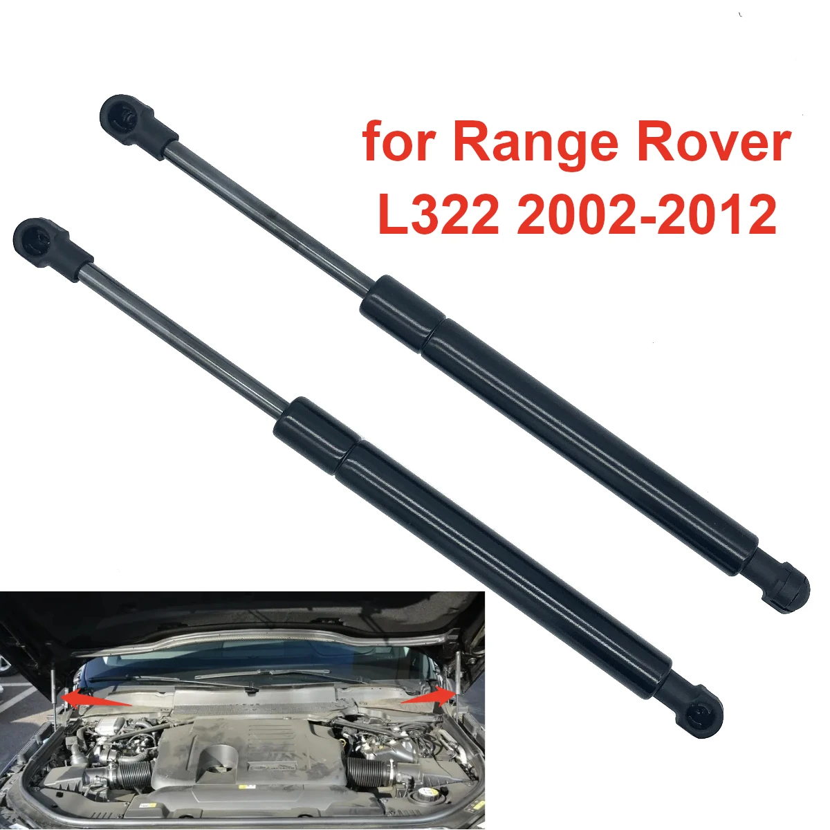 

Передняя крышка капота BKK760010 для Land Rover Range Rover L322 2002-2012, газовые стойки, амортизаторы подъема