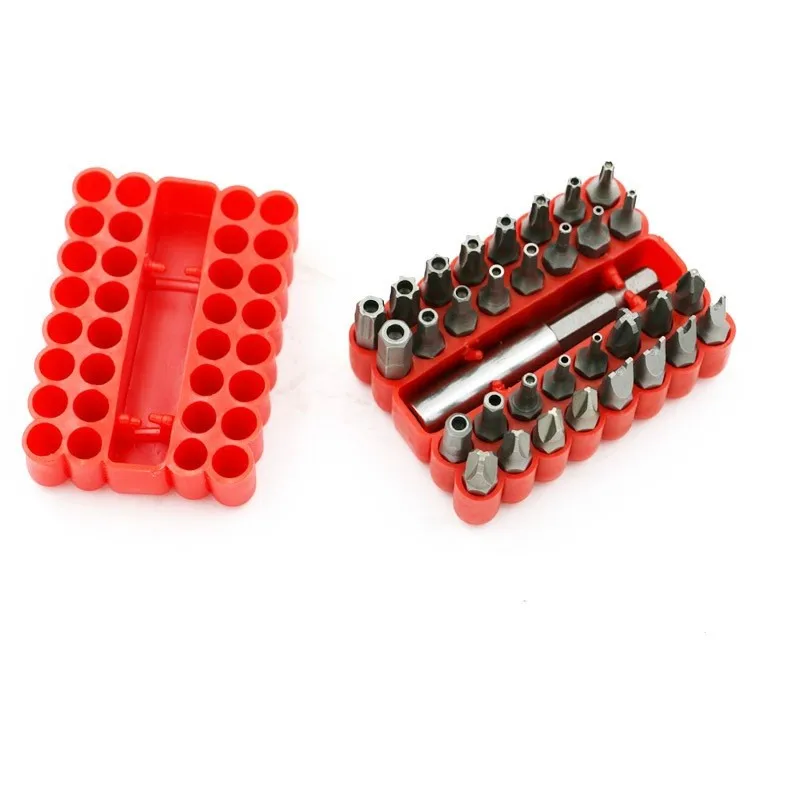 Magnetic screwdriver bits 33 Pcs Magnetic Extension Bit Holder Screwdriver Bits Set Quick Release Bit Holder For Electric Screwdriver Accessories