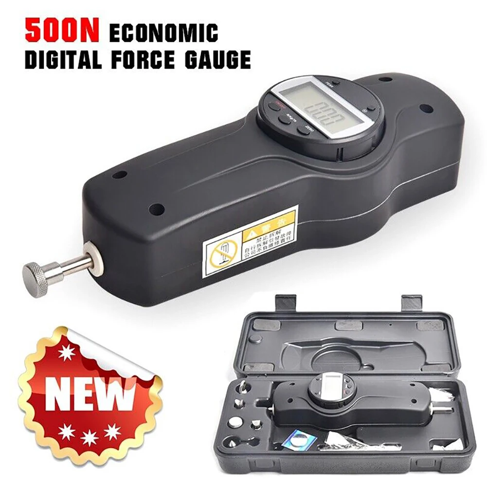 

500N/50kg/110Lb Digital Display Force Gauge Push Pull Tester Spring Dynamometer Pressure Gauge Test Machine