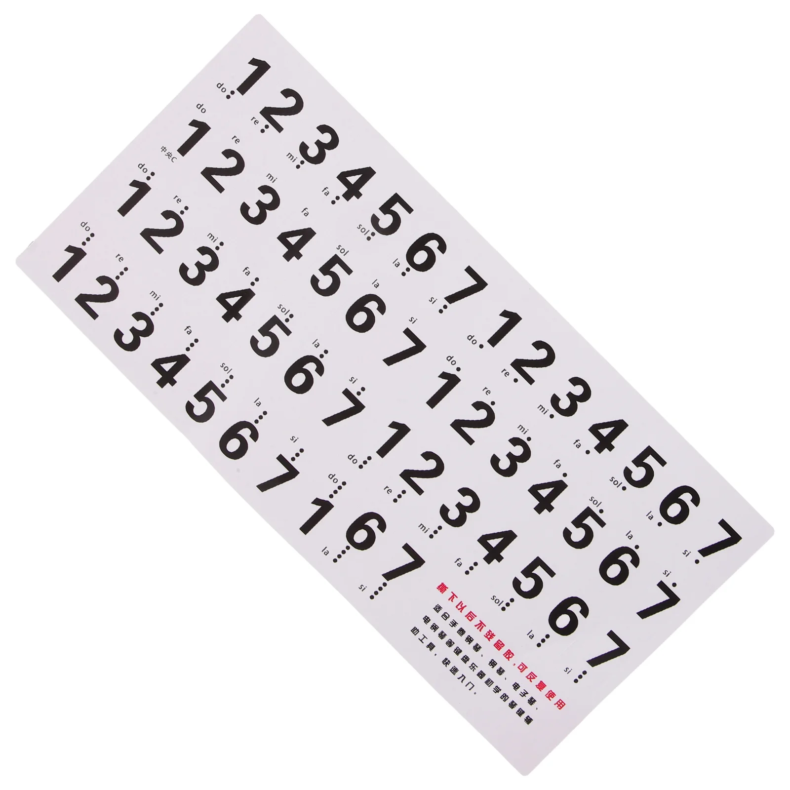 

Piano Keyboard Sticker Numbers Stickers Button Removable Decals for Keys Pvc Labels