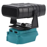 Chauffage électrique adapté à la batterie Lithium-Ion BL1850, ventilateur de chauffage Portable 200W avec deux Ports USB, 2 réglages de température 5