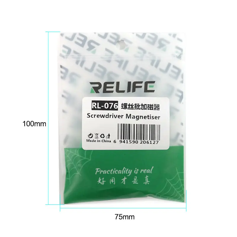 RELIFE RL-076 screwdriver magnetizer demagnetization tool,fast magnetization,durable,with a strong magnetic magnet inside drill combo