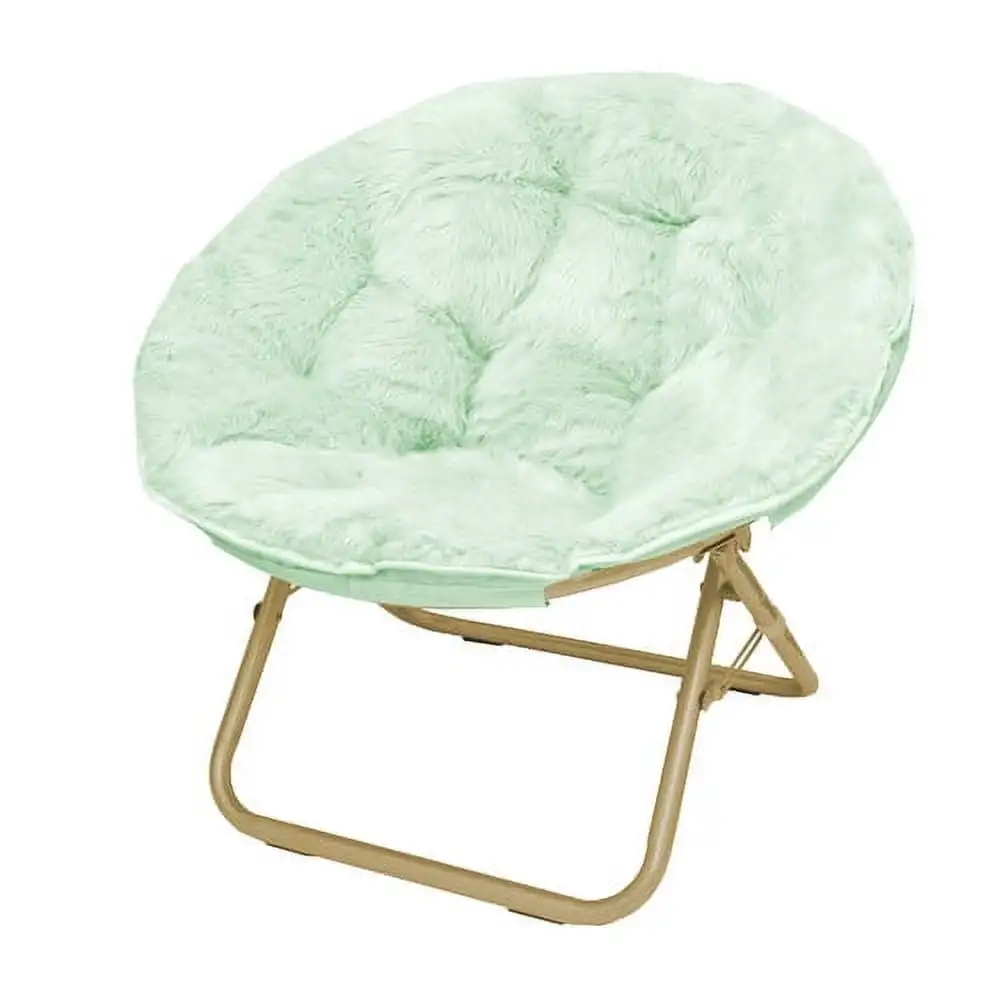 

Heritage Kids Micromink Kids Folding Saucer Chair Mint Super comfortable Easy to maintain Brand new