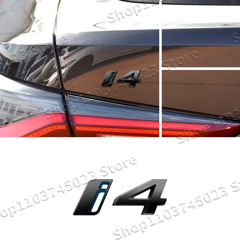 1Pcs 자동차 스타일링 ABS 플라스틱 엠 블 럼 장식 BMW I3 I4 I7 IX IX3 IX4 IX7 로고 후면 테일 범퍼 트렁크 스티커 자동차 액세서리