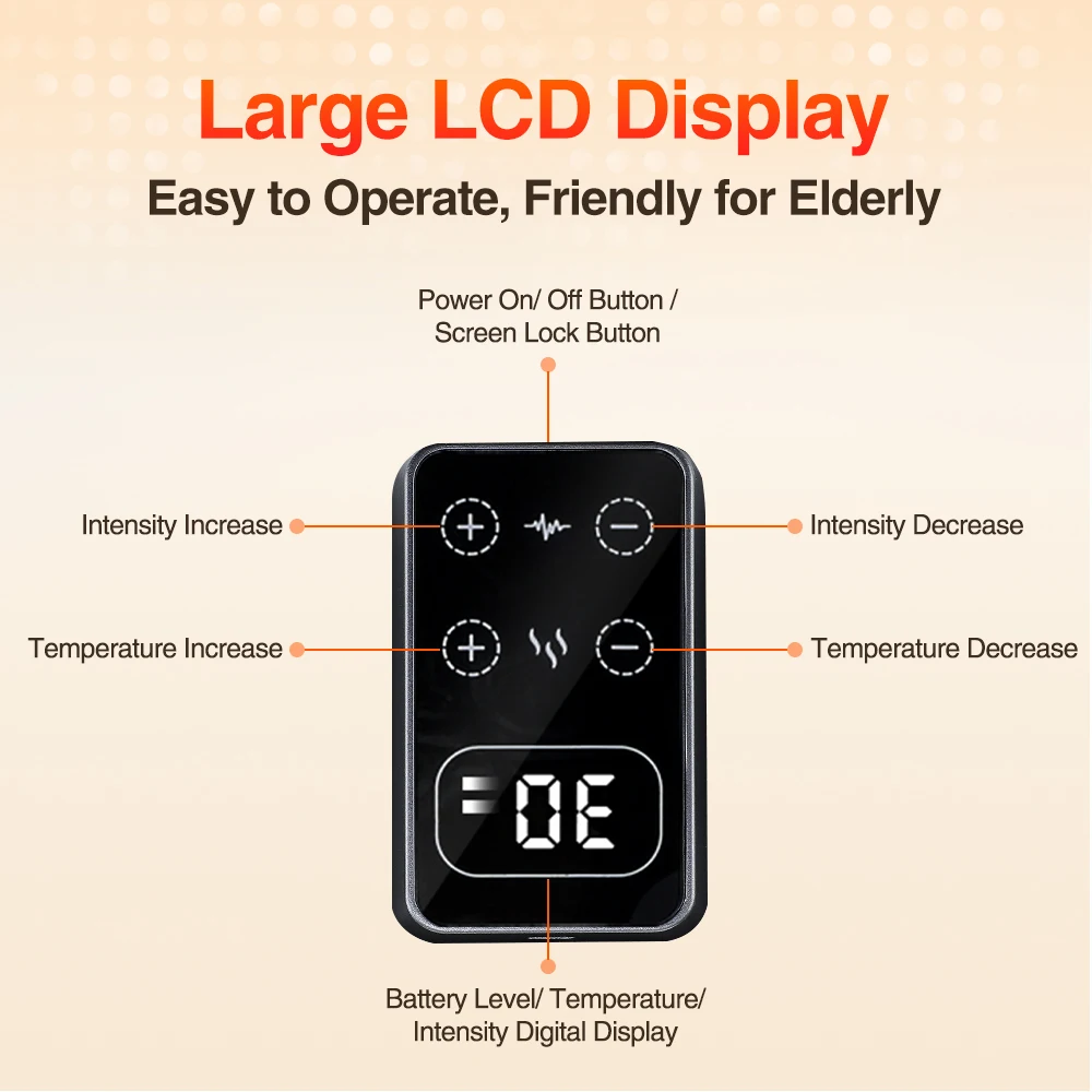 Electric Heating Knee Massage Pads hot Compress Joint Protection 3 Levels Vibration Knee Massager Support Strap Muscle Massager