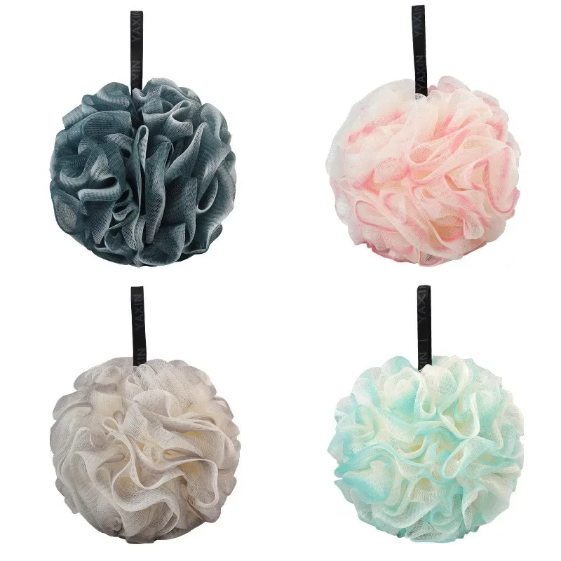 

1pc Shower Mesh Foaming Sponge Exfoliating Scrubber Black Bath Bubble Ball Body Skin Cleaner Cleaning Tool Bathroom Accessories