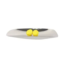 Nordic style light luxury rectangular stainless steel fruit plate simple creative coffee table modern dried fruit plate ornament 1