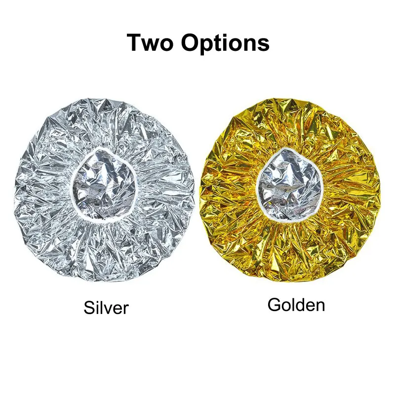 Shower Cap Heat Insulation Aluminum Foil Elastic For Women Hair Salon Bathroom Hairdressing Salon shower cap
