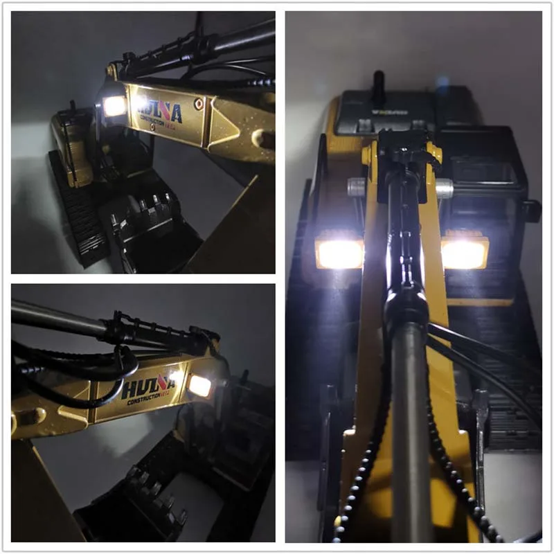 HUINA 1/14 RTR 23CH Metal RC Excavator 580 Remote Control Truck Car Light Sound Battery Outdoor Toys Boys Gift TH18060 6