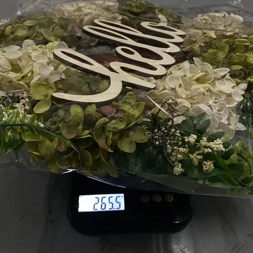 40cm Artificial Hydrangea Wreath Home Garland Front Door Decoration Wall Background Christmas Decor Hello Wreath 2023 New - Image 5