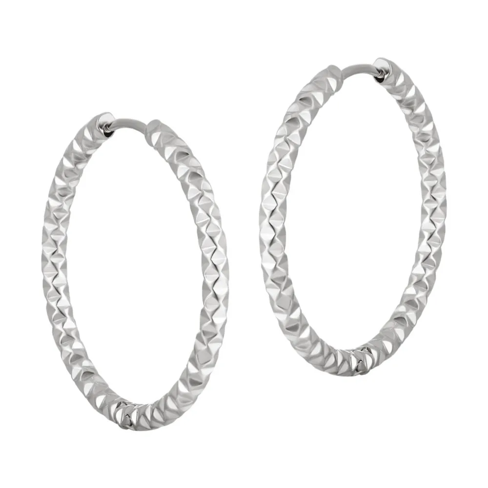 316L Stainless Steel Punk Exaggerated Hoop Earrings for Women Retro Golden Hypoallergenic Party Jewelry Gifts