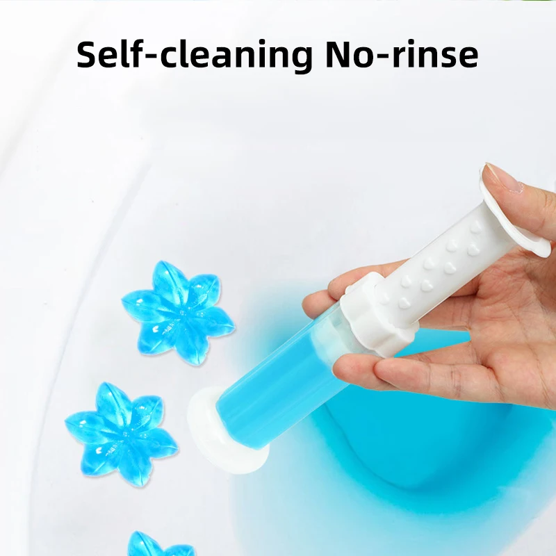 Houseeker Toilet Cleaning Gel Fragrance Toilet Deodorant Flower Bathroom Cleaning Tools
