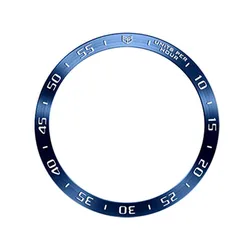 Sleek Metal Bezel Ring Smartwatch Case Cover Protector for Watch 7 40mm (A style blue)